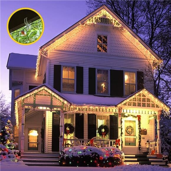 200pcs Holiday Light Clips Christmas Light Hooks, Gutters & Shingle Hooks - Picture 5 of 7